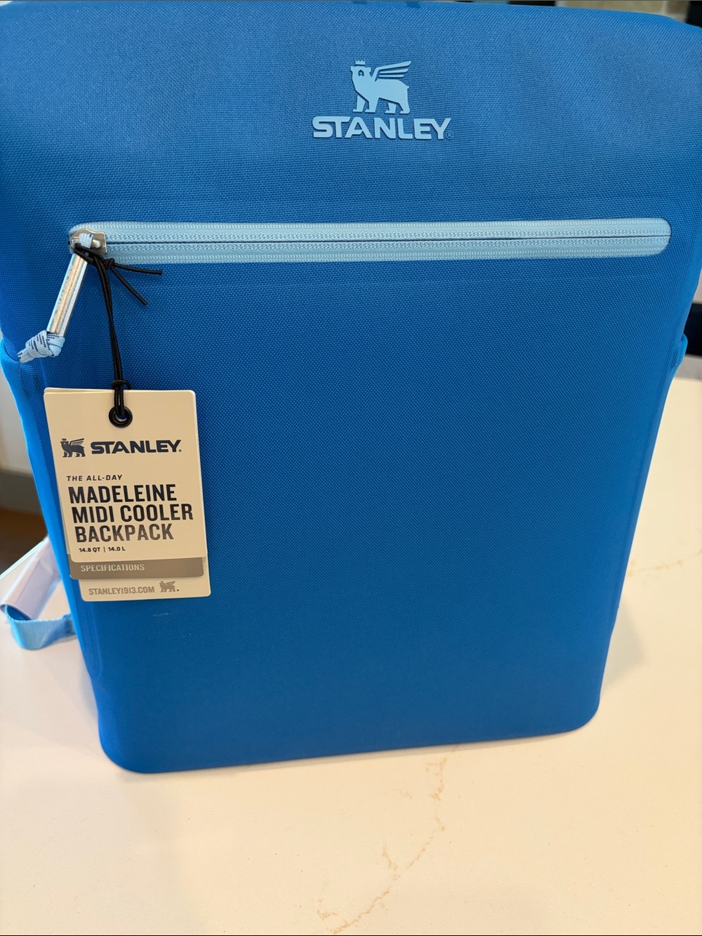 NWT Stanley All Day Madeleine Midi Cooler Backpack - Azure is color